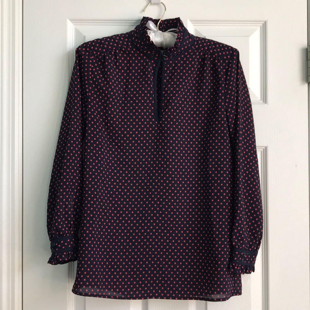 LAST CHANCE | Like New! J. Crew Polka Dot Top